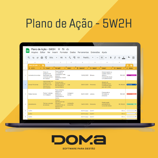 Plano de Ação: Modelo Grátis para Download! - Doma